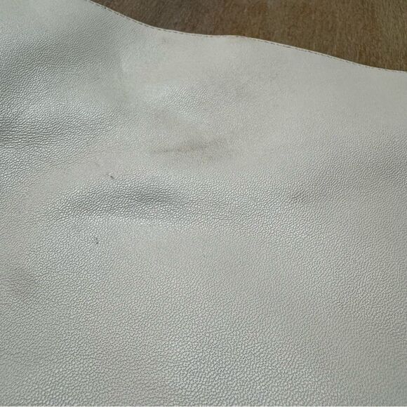 Larroude Kate Over The Knee Point Toe Boot Ivory Leather Stiletto Size 6 - Picture 14 of 17